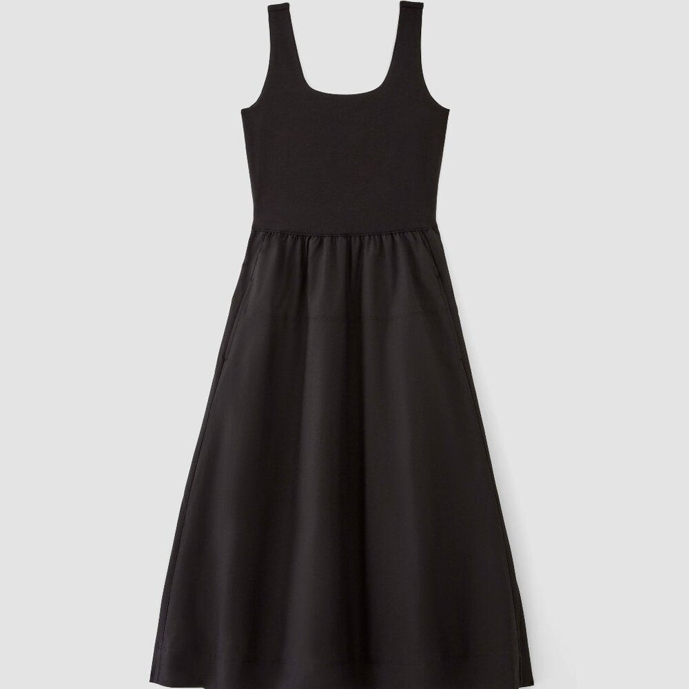 Everlane Jersey Riviera Dress in Black